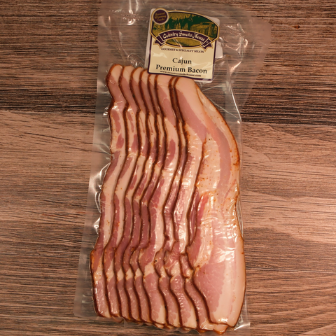 Premium Sugar Cured Cajun Bacon - Sliced