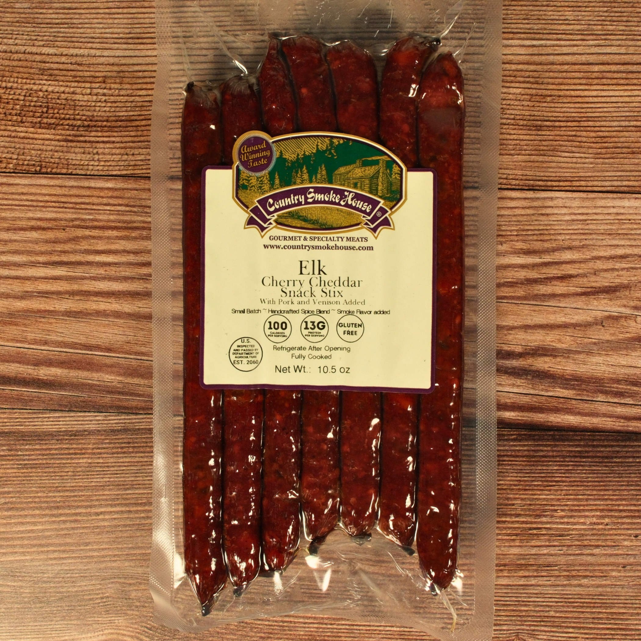 Elk Cherry Cheddar Snack Stix – Country Smoke House