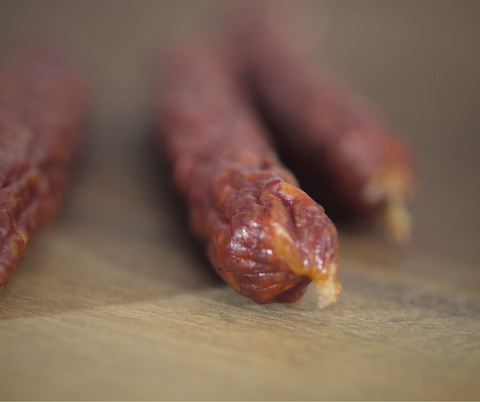 Close up of Venison Hunters Sausage