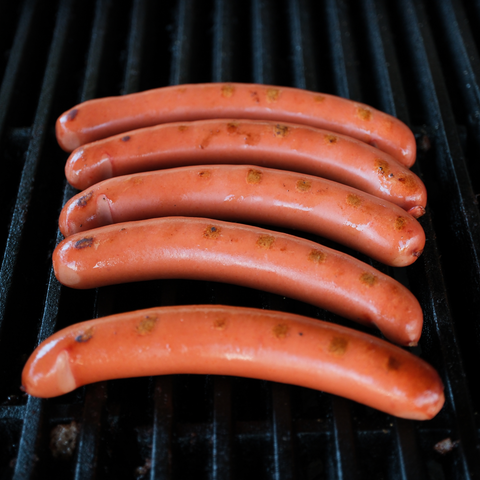 State Grand Champion Viennas on a grill with grill marks