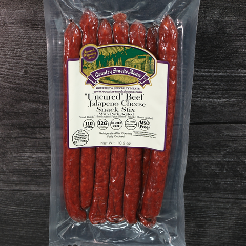 Uncured Beef Jalapeno Cheese Snack Stix