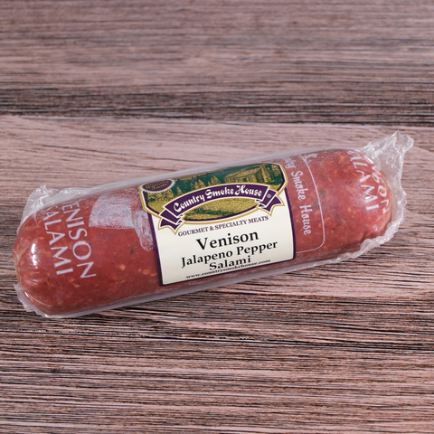 Venison Jalapeno Pepper Salami Chub