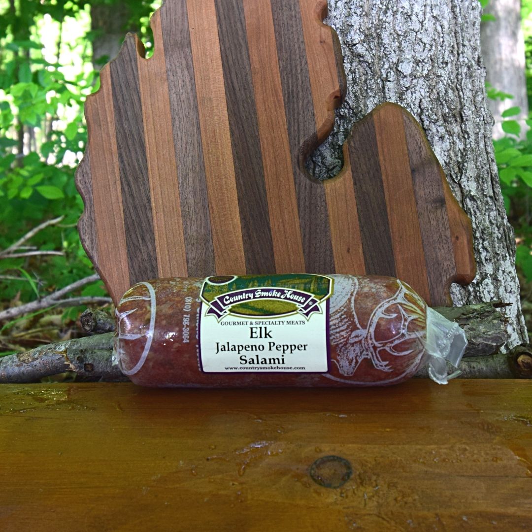 Elk Jalapeno Pepper Salami Country Smoke House
