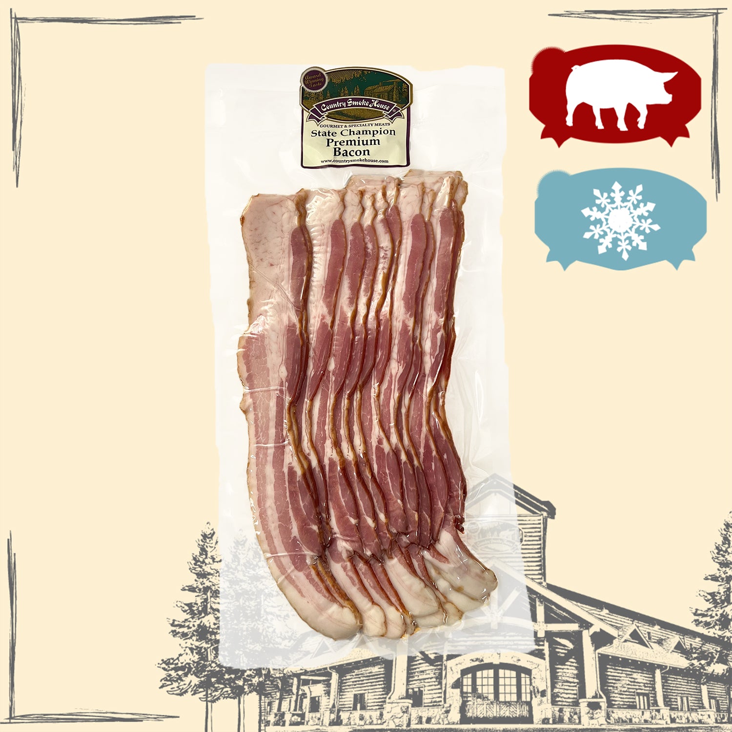 State Champion Premium Sugar Cured Smoked Bacon