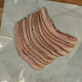 One pound of apple cinnamon bacon on butcher paper