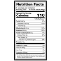 Nutrition facts label for Beef Jalapeno Cheese Snack Stix