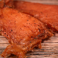 close up of Turkey Cajun Jerky
