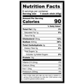 Nutrition facts label for Elk Jalapeno Pepper Snack Stix