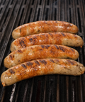 Garlic and Parmesan Brats on the grill.