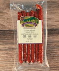Packaged Hawaiian snack sticks with a label on a wooden surface