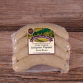 Packaged Jalapeno Popper Brats on a wooden surface