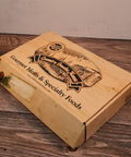 Large Country Smoke House Gift Box on a wooden surface.