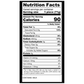 Nutrition facts label for Old Fashioned Viennas