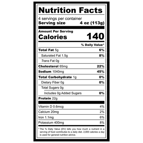 Nutrition Information for Romanian Style Sausage