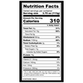 Nutrition Information for Smoked Cheddar Brats