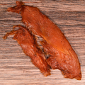 close up of turkey jerky 