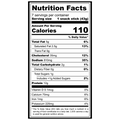 Nutrition Information for Uncured Beef Jalapeno Cheese Snack Stix