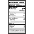 Nutrition facts label for Uncured Elk Mild Snack Stix
