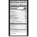 Nutrition Information for a Venison Cheddar Cheese Long Salami