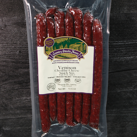 Venison Cheddar Cheese Snack Stix