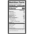Nutrition Information for a Venison Hot Salami chub