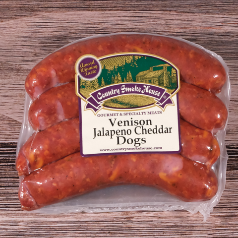 Venison Jalapeno Cheddar Dogs