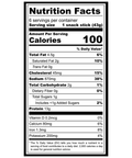 Nutrition facts label for a food product on a white background
