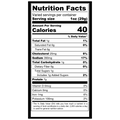 Venison Jerky Nutrition Panel