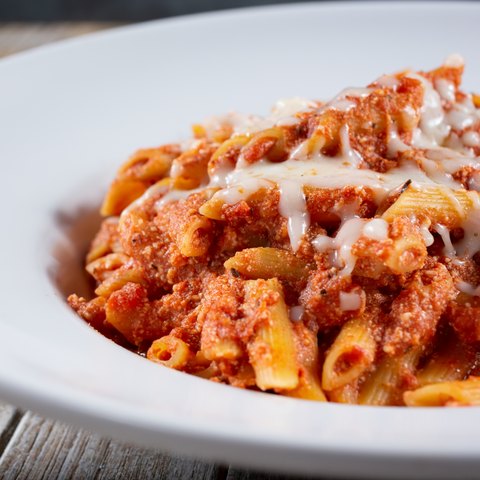 Baked Cheesy Mostaccioli
