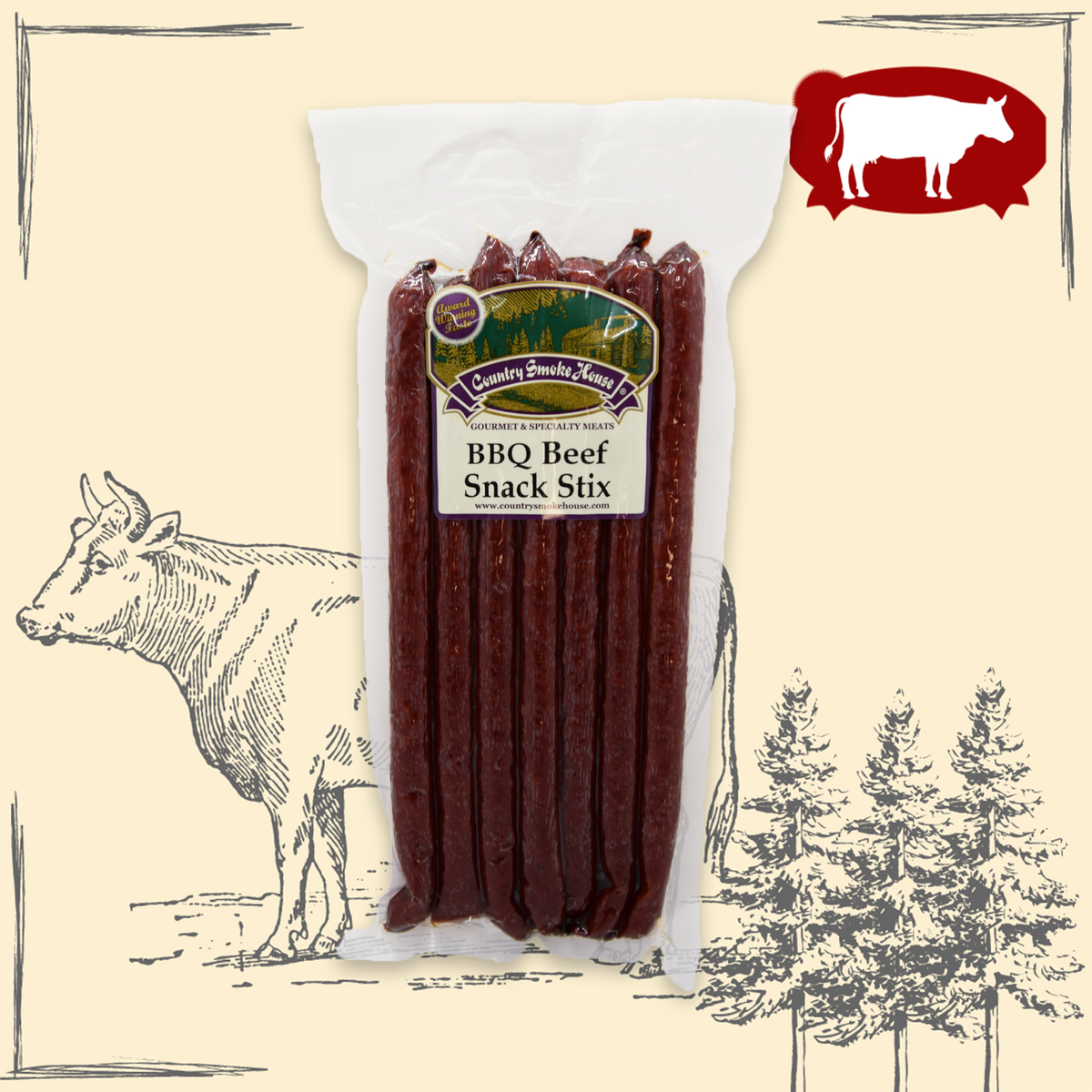 BBQ Beef Snack Sticks Country Smoke House Country Smoke House
