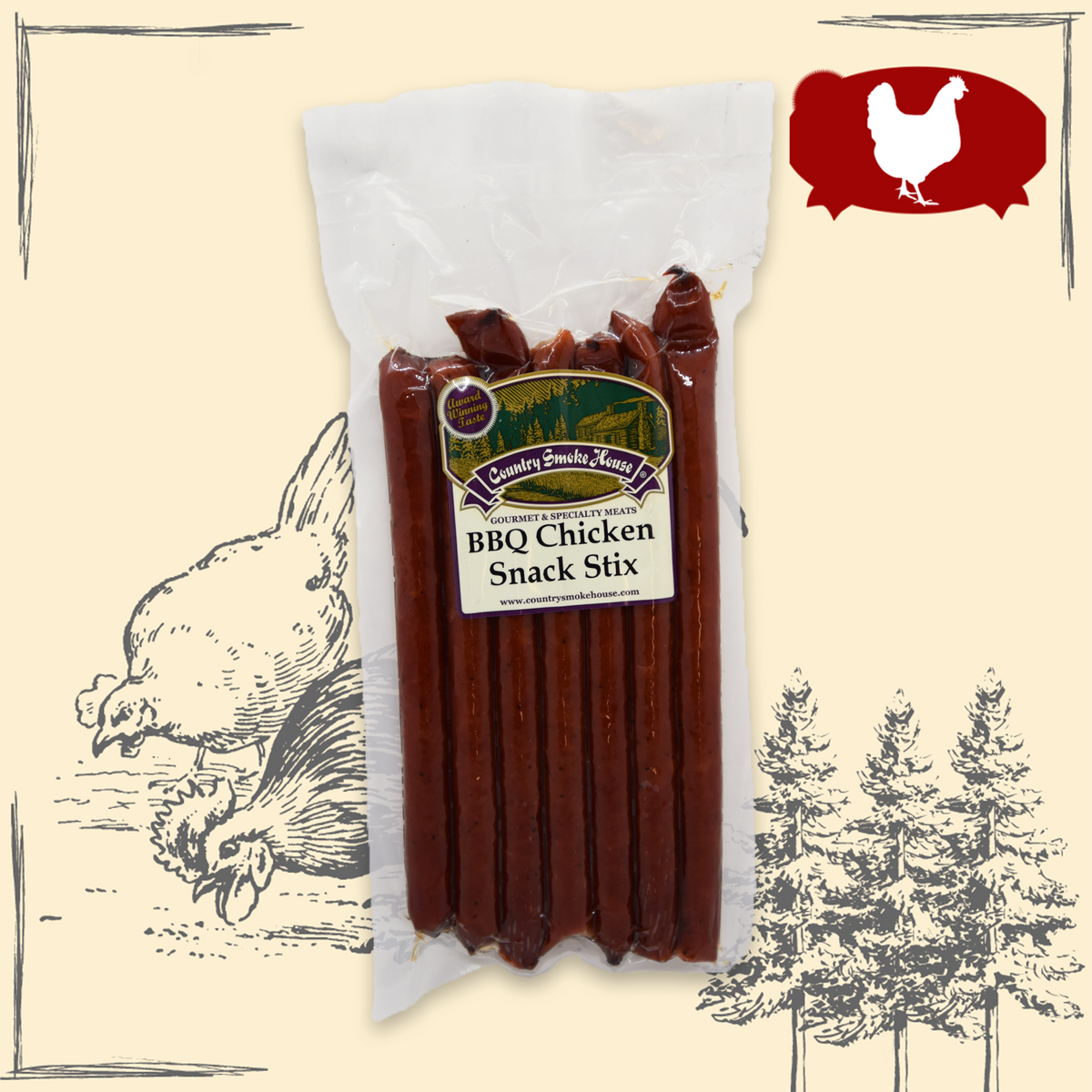 BBQ Chicken Snack Sticks Country Smoke House