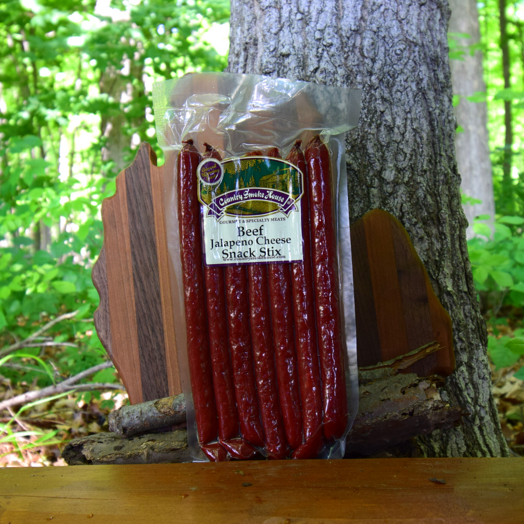 Beef Jalapeno Cheese Snack Sticks Country Smoke House