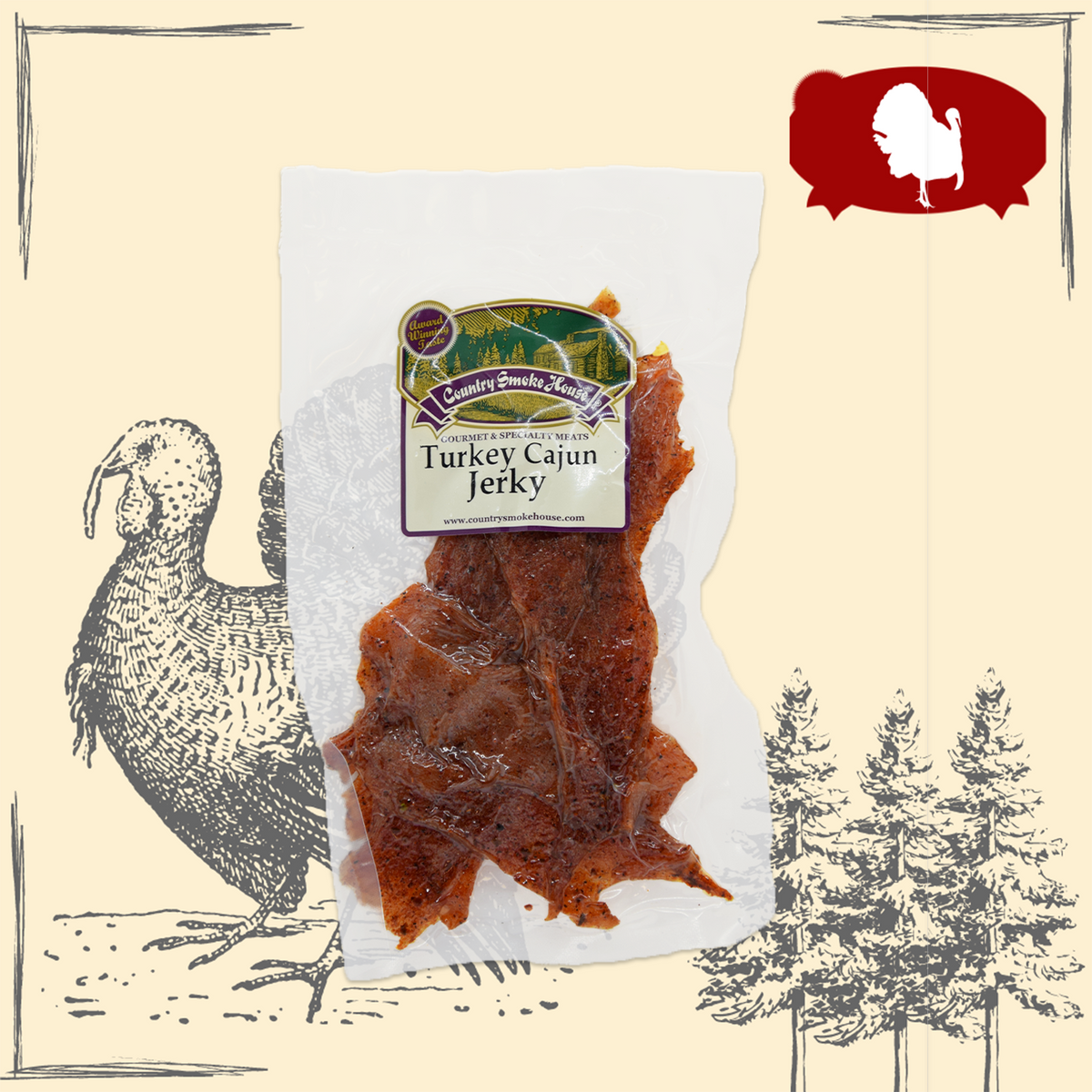 Turkey Cajun Jerky Country Smoke House